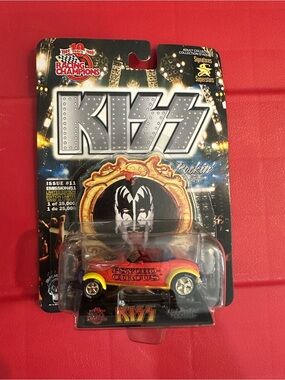 Kiss Psycho Circus Red & Yellow Die-Cast Toy Car - Collectible Kids Vehicle